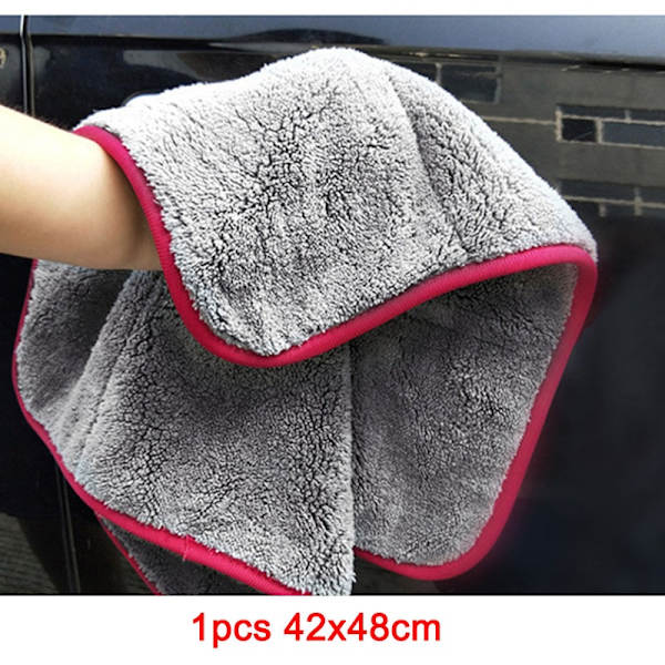 1200GSM autojen yksityiskohtien mikrokuitupyyhe puhdistusliina auton kuivaamiseen autonpesuun autonhoitoliina autonpesuun keittiöön 1pcs 42x48cm Superfine Fiber