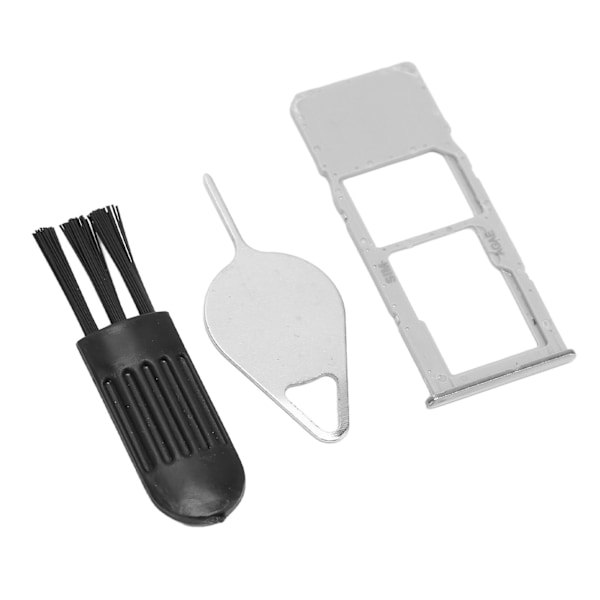 SIM-korttikelkka Ammattimainen SIM-korttipaikan kelkan pidikkeen vaihto poistotapilla Samsung Galaxy A51 A515U Hopea