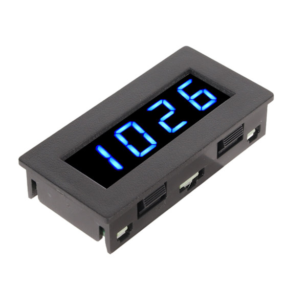 Digital Frekvensmätare Hastighetsmätare DC 8 till 15V 0.56 tum 5 till 9999 RPM 4 LED Digital Display Frekvenstachometer Blå