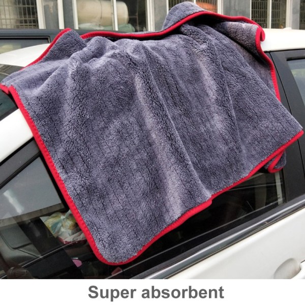 1200GSM autojen yksityiskohtien mikrokuitupyyhe puhdistusliina auton kuivaamiseen autonpesuun autonhoitoliina autonpesuun keittiöön 2pcs Superfine Fiber