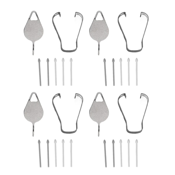 20 st Tab S6 Stylus Pennspetsar Enkel Installation 4 Pincetter 4 Utmatningsstift Tålig ABS SM P610 Ersättningsspetsar för Tab S6