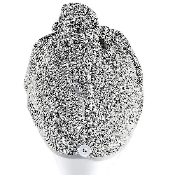 Snabbabsorberande cap mikrofiberhårhandduk för kvinnor Superabsorberande Snabbtorkande cap