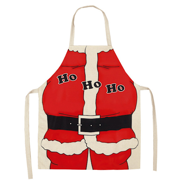 Juleforkle Santa Juletre Forkle for kvinner 3 aldult-68x55cm