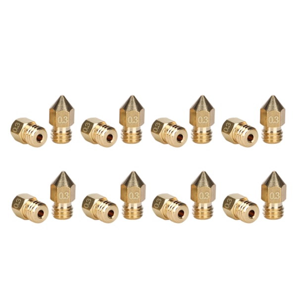 20 kpl MK8 Suutinsarja 1,75 mm M6 Kierre Kiillotetut Ekstruuderin Suuttimet Säilytyslaatikolla 3D-Tulostimen Vaihtoon 0,3 mm