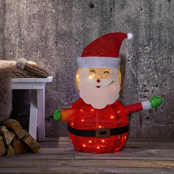 Juledekorasjon Nisse 70cm 45LED