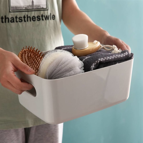 Desktop kosmetisk förvaringsbox, diverse organizer förvaring Khaki 19.3*13.5*7.3cm