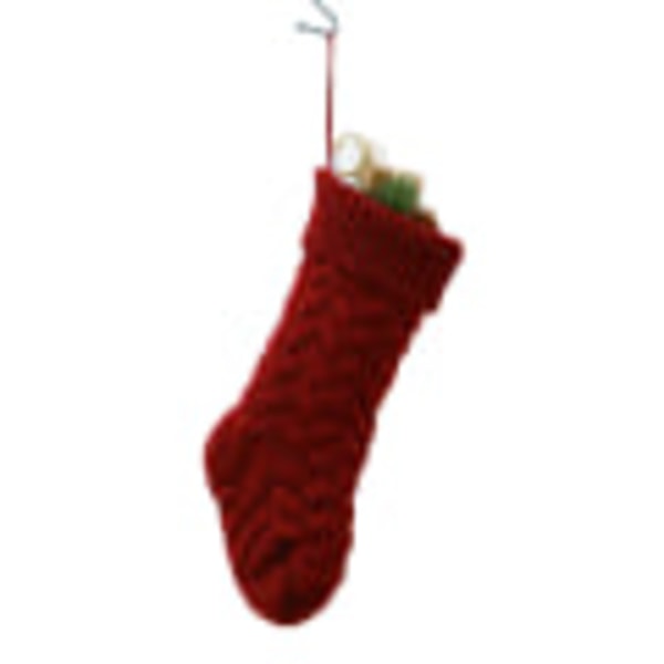 Single Christmas Socka Öppen spis Party Xmas Presentpåse Mode Purple Red
