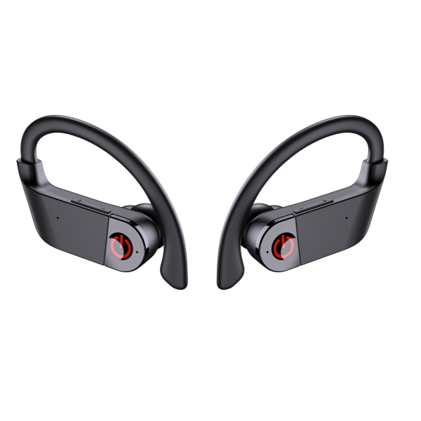 Trådlösa hörlurar, Bluetooth 5.1 sporthörlurar med case, 10 timmar enkel speltid, Stereo Hifi ljudbrusreducering