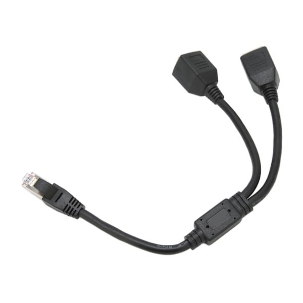 RJ45 Ethernet Adapter Kabel Forlænger 1 til 2 Port Fremragende Forbindelse Transmission Godt Signal Ethernet Socket Adapter