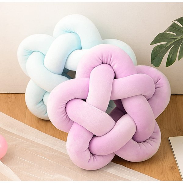 Knot-pehmotyyny Käsintehty solmittu tähtityyny white