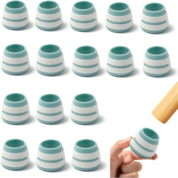 16 stolebenbeskyttere, silikone stolebeskyttere til stole, kap