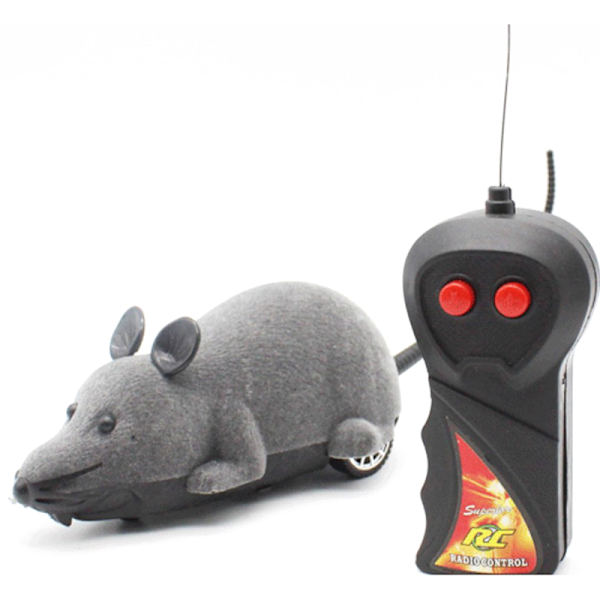RC Rolig Trådlös Elektronisk Fjärrkontroll Mus Råtta Husdjur Leksak Grey 2 6
