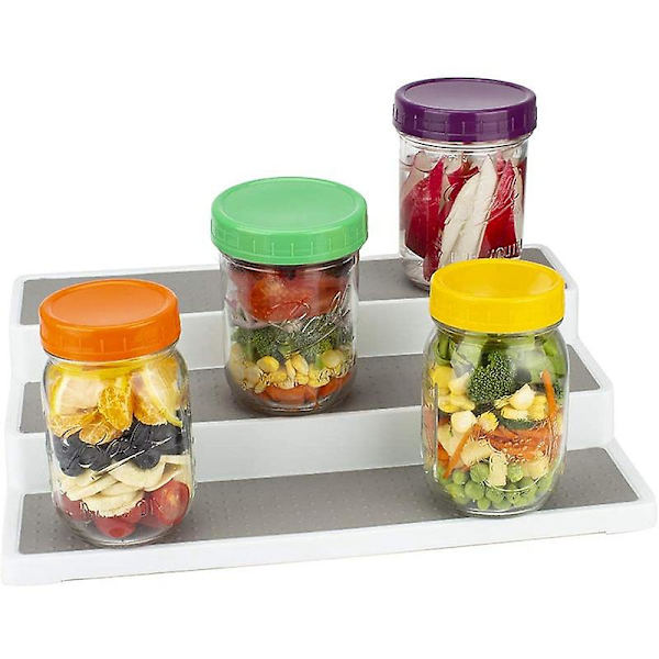 16-pak Plast Mason Jar Låg - Farvede Mason Jar Låg 100% Kompatibel med Ball Kerr Wide Mason Ja