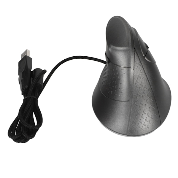 Vertikal Mus 7 Programmerbare Knapper RGB 11 Lysmoduser Justerbar DPI Kablet Ergonomisk Vertikal Mus for Spillere Grå