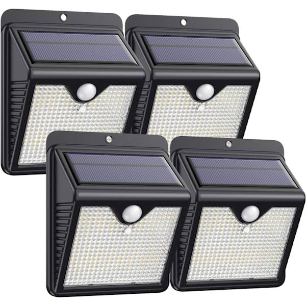 Solar Light Rörelse Detektor Trådlös Kraftfull Säkerhet 56 lampor med 5m