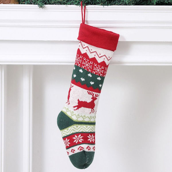 Stickade julstrumpor Julklappspåsar 2
