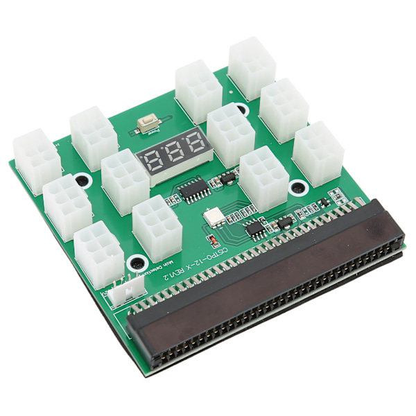 Power Breakout Board 12 Porte 6pin 1600W Server Strømforsyningsfordelingskort Adapter Tilbehør 12V