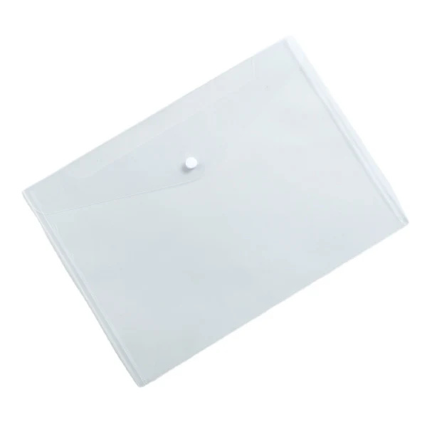 Dokumenter (pakke med 10) Mappe A4 Plastpung Klar Organizer Dokumentmappe Dokument Skole