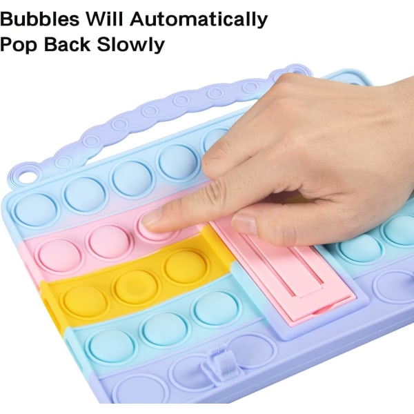 Kids Popit- case för iPad 9 : e generationens iPad8:e/7:e generationen, stötsäkert case för barn för iPad10,2" 2021/2020/2019