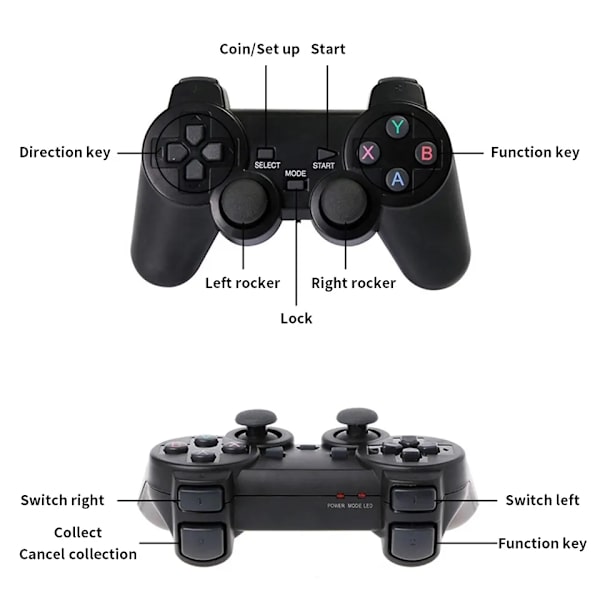 Game Stick Lite - 32GB - 3500 Peliä - 2 Ohjainta -