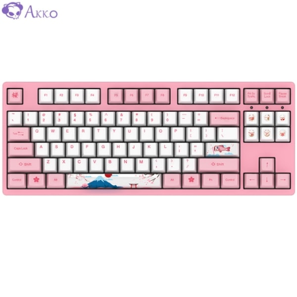 Tokyo Sakura Wired Mechanical Gaming Keyboard 87 Keys PBT