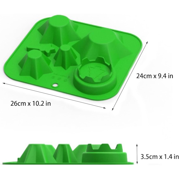 3D joulukuusen muotti Silikoni joulukuusen muotti