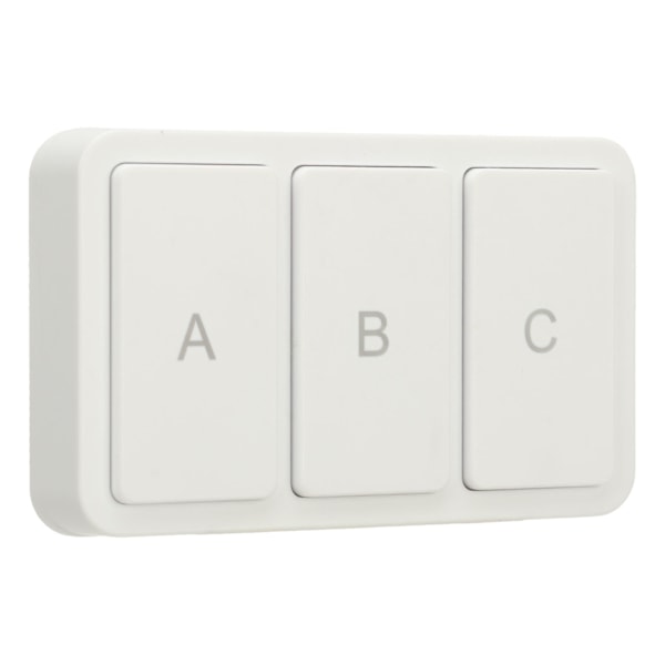 Smart Scene Button Fjärrkontroll 3-vägs Trådlös Fjärrkontrollbrytare för ZigBee för Hemmet