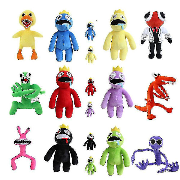 Rainbow Friends bamse fra Rainbow Friends bamseleker for fans og venner Vakkert stoppede dyre bamsedukker Green 23cm