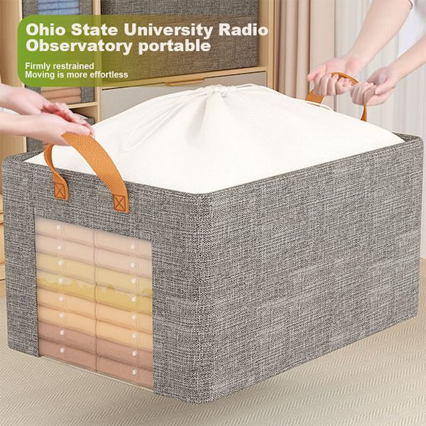 Vaatekaappi Säilytyslaatikko Kosteudenkestävä Suuri Kapasiteetti Kori Olohuoneelle Grey Extra Large