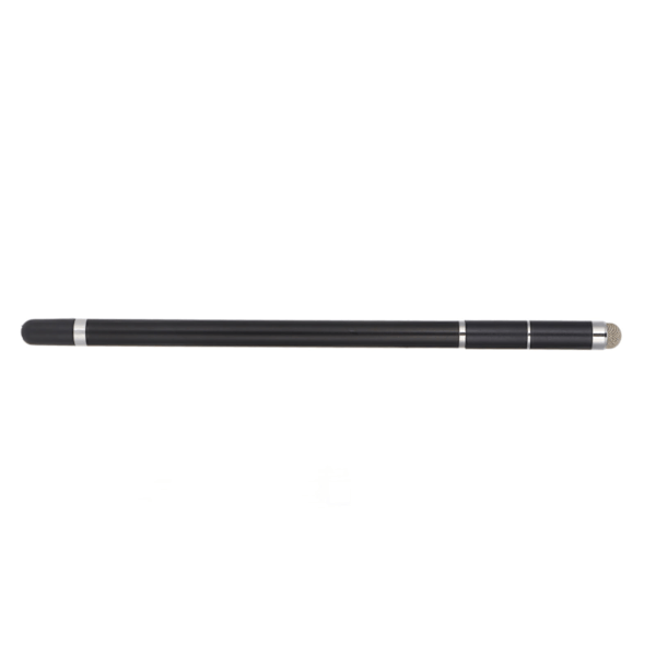 Stylus Pen 4 i 1 Slidstærk Fiber Nib Mobiltelefon Tablet Maleri Håndskrift Kapacitiv Stylus Sort