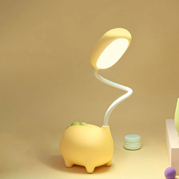 1/2/3/5 Kids LED Touch Sensor Skrivbordslampa 3Modes Dimbar bord Yellow 1 Pc