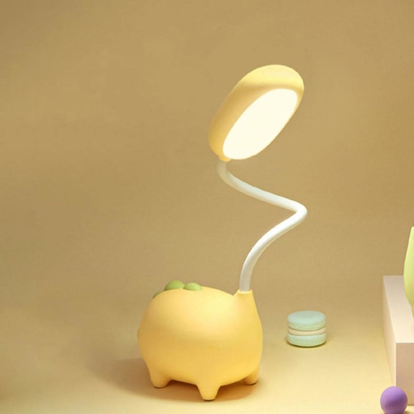 1/2/3/5 Kids LED Touch Sensor Skrivebordslampe 3Modes Dæmpbart bord Yellow 1 Pc