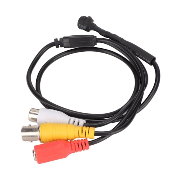 Mini Sikkerhedskamera 120° Bred Vinkel CMOS 3.2mm Sensor HD 1000TVL 8 Infrarøde LED'er Overvågningskamera DC 12V 1A NTSC Format