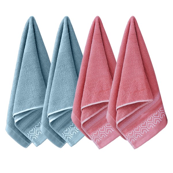4-pack 100 % bomullshanddukar, set med handdukar för badrum, mjuka Combination 3