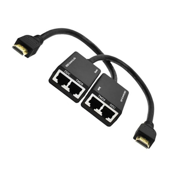 1 Pari RJ45 CAT5e CAT6 UTP LAN Ethernet -jatke Toistin 1080P 3D jopa 30 metriin Lähettäjä ja Vastaanotin
