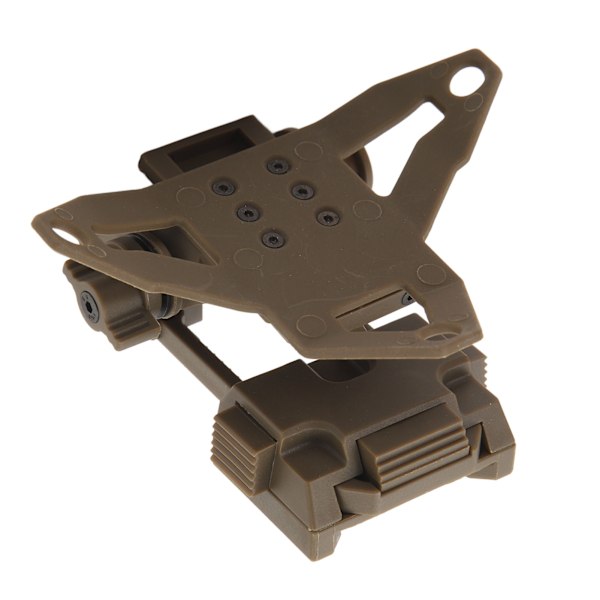 Night Vision Hjelmmontering Foldbar Justerbar Simpel Betjening Bred Kompatibilitet Nylon NVG Montering til PVS15 PVS18 GPNVG18 Tan