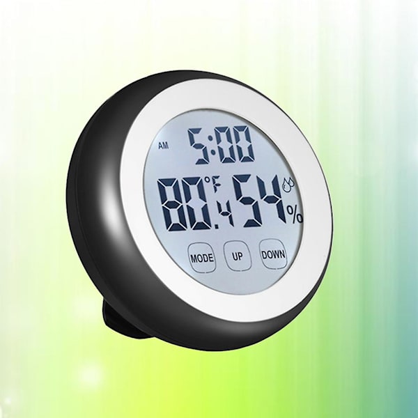 Termometer Utomhus - Mätare Digital temperaturmätare Hygrotermograf Mätare Display Bastu - Mätare Black