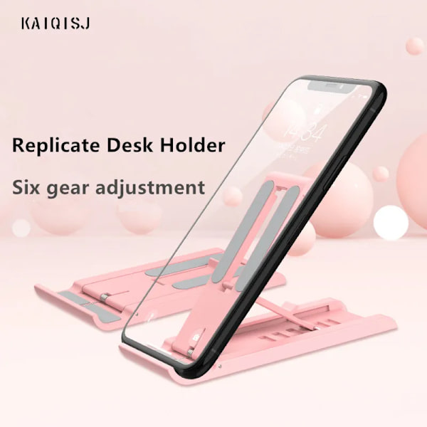 Bærbar bordtelefonholder Telefon Mobilholder Støtte hvid 120*49*10mm white