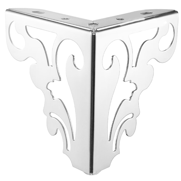DIY-møbler Installasjonsutskiftingstilbehør Hårdvare Møbelbein Hule mønstre S-formede store blomsterbein chrome 12 cm