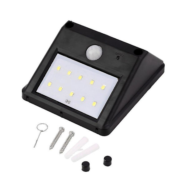 10-LED Solar Power Motion Sensor Vägglampa utomhus