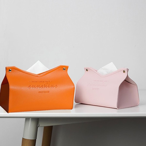 Modern läder Tissue Box Hållare