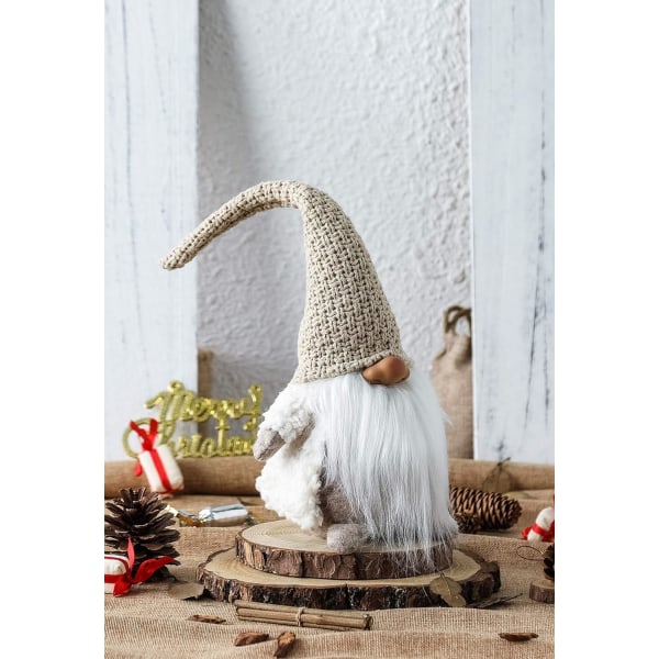 Holiday Gnome Handgjord svensk grav, jultomte prydnad tack dag present