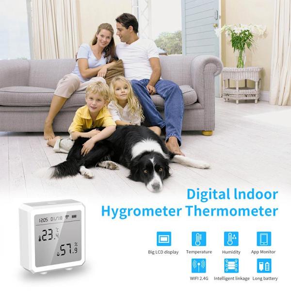 WiFi-termometer og hygrometer med APP smart hjem