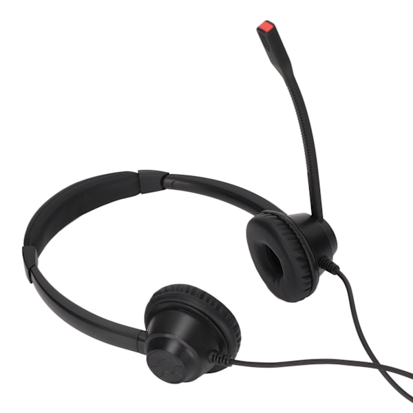 H390D‑RJ9‑MVA Telefon Headset Dobbelt Øre RJ9 Stik Kablet Sort Støjreducerende Kontor Business Headset til Call Center