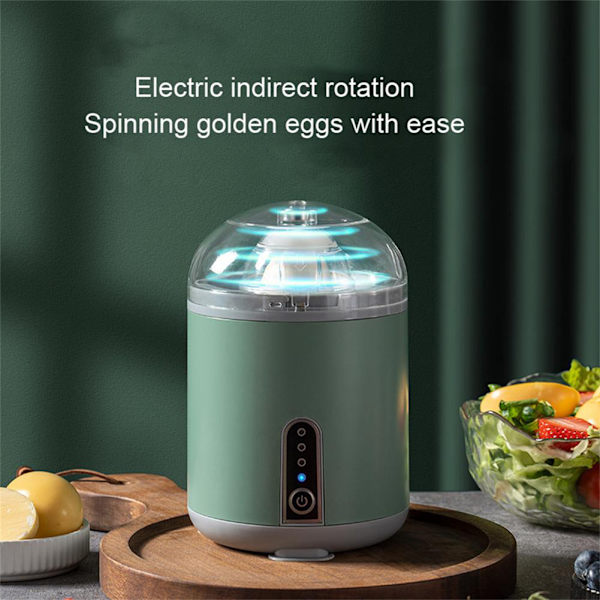 Elektrisk ægshaker fuldautomatisk æggehvidepisker USB opladning Golden Egg Maker Green