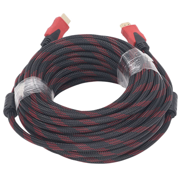 HD Multimedia Interface Kabel 15 m Længde TV Computere Projektor HD Ledning Rød Sort Stabil Transmission HD Kabel