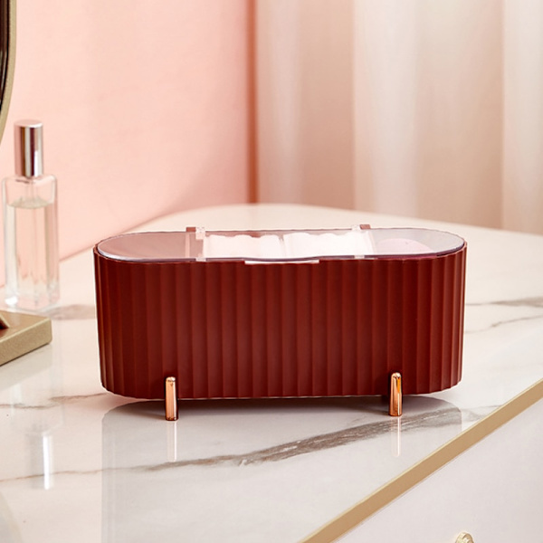 Sminkeboks for skrivebord Støvtett red