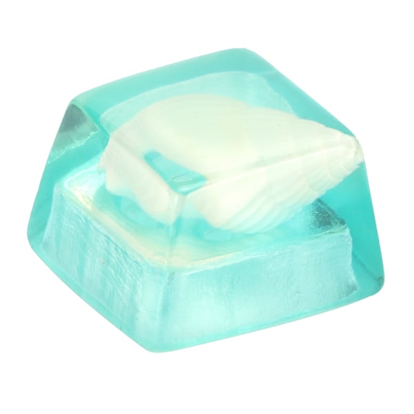 Resin Keycap Håndlavet Korrosionsbestandig Universel Mekanisk Tastaturtilbehør (Blå Skal)
