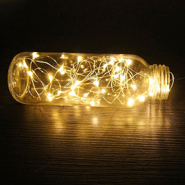 1m 10 stk LED Vanntett Dekorasjonslys Julelys Xmas Utekjole Gratis Frakt