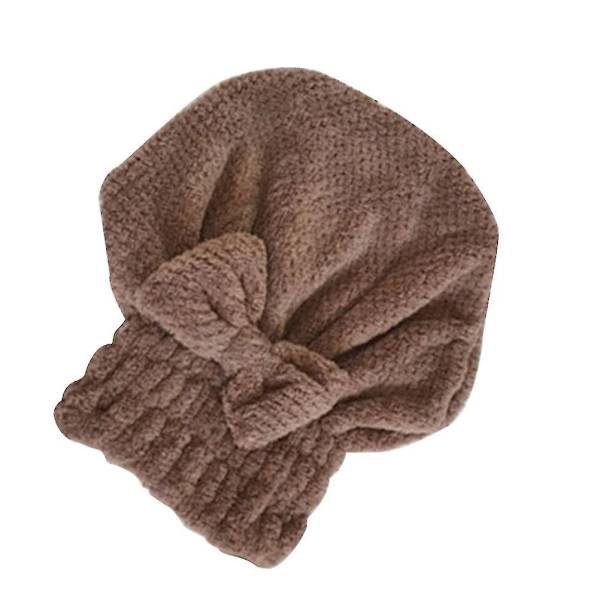 Hårtørrende badehætter lavet af koralfleece Vandabsorbering Hurtigttørrende badehætte i mikrofiber